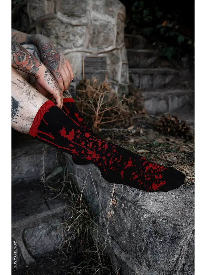 Socks-Blood Splatter Crew