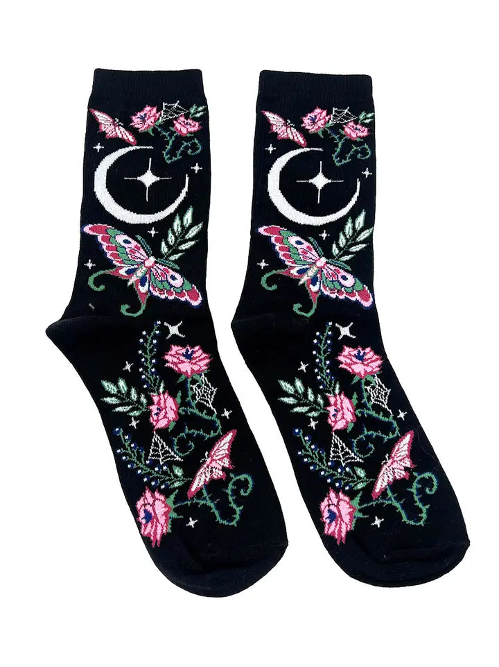 Socks-Enchanted Garden MothCrew