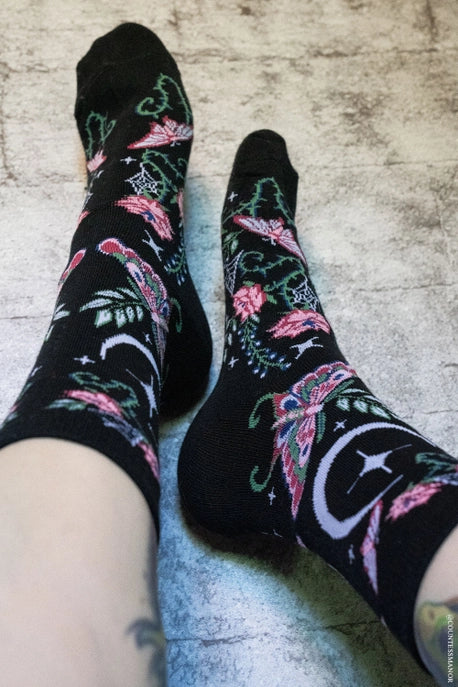 Socks-Enchanted Garden MothCrew