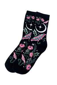 Socks-Enchanted Garden MothCrew