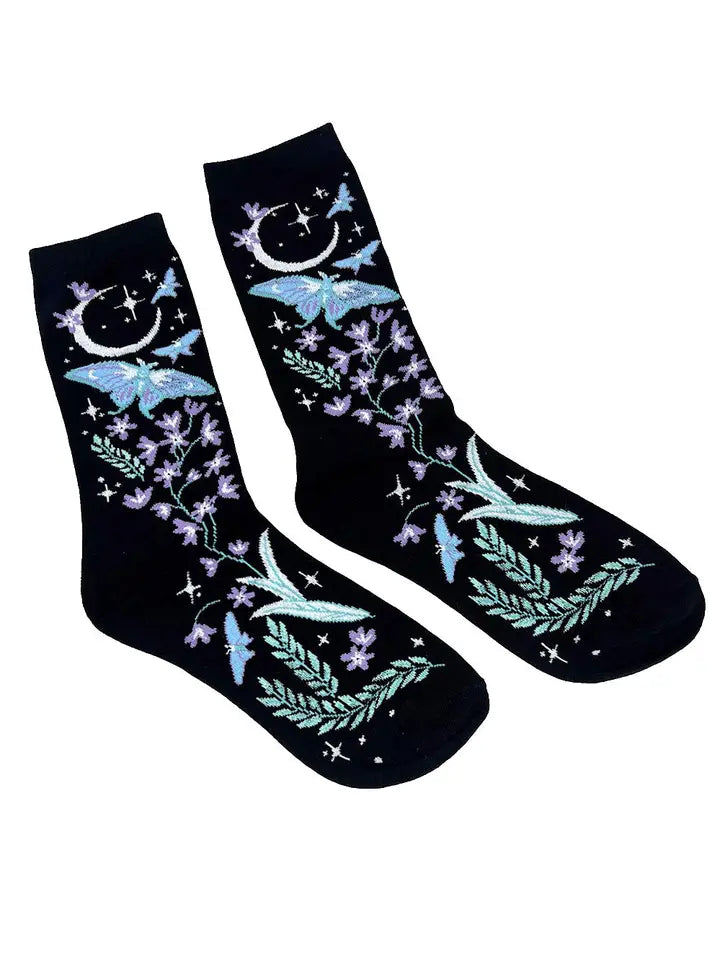 Socks-Moonpetal Luna Moth Crew