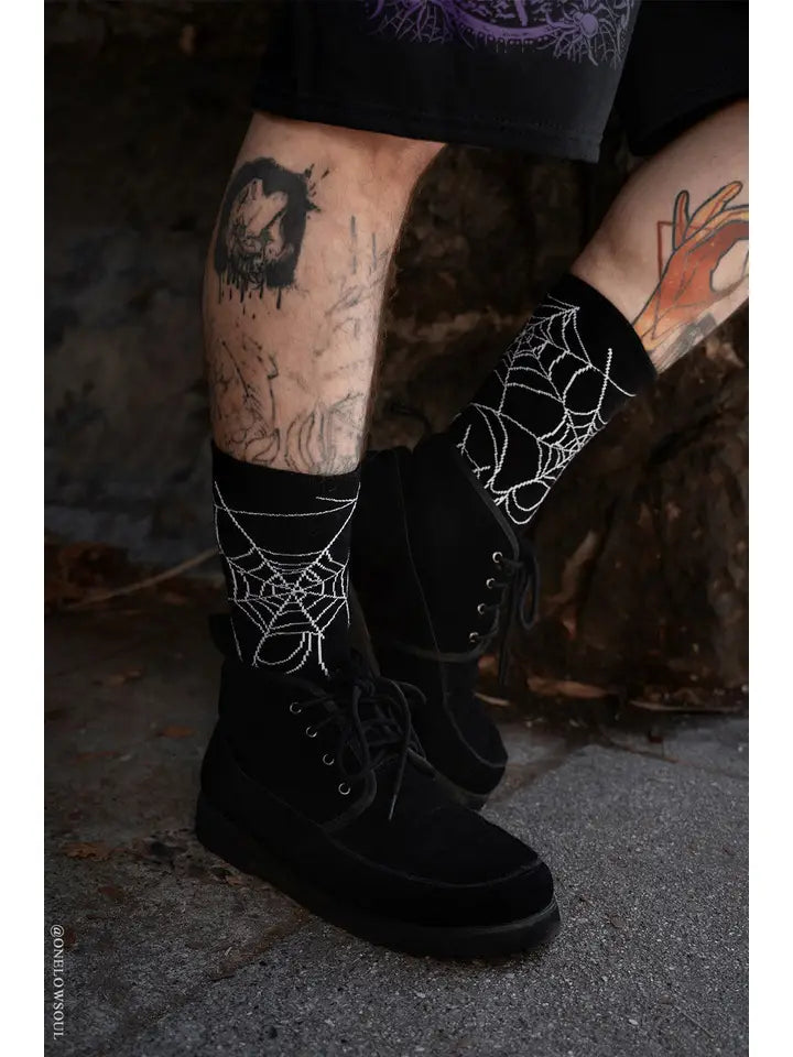 Socks-Nightweave Spiderweb Crew