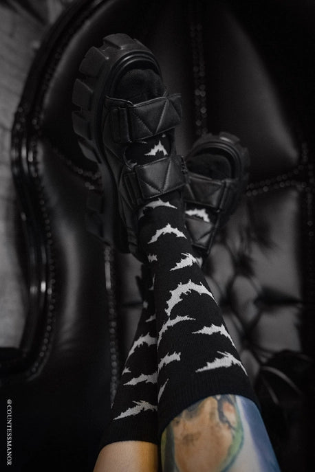 Socks-White Bats Crew