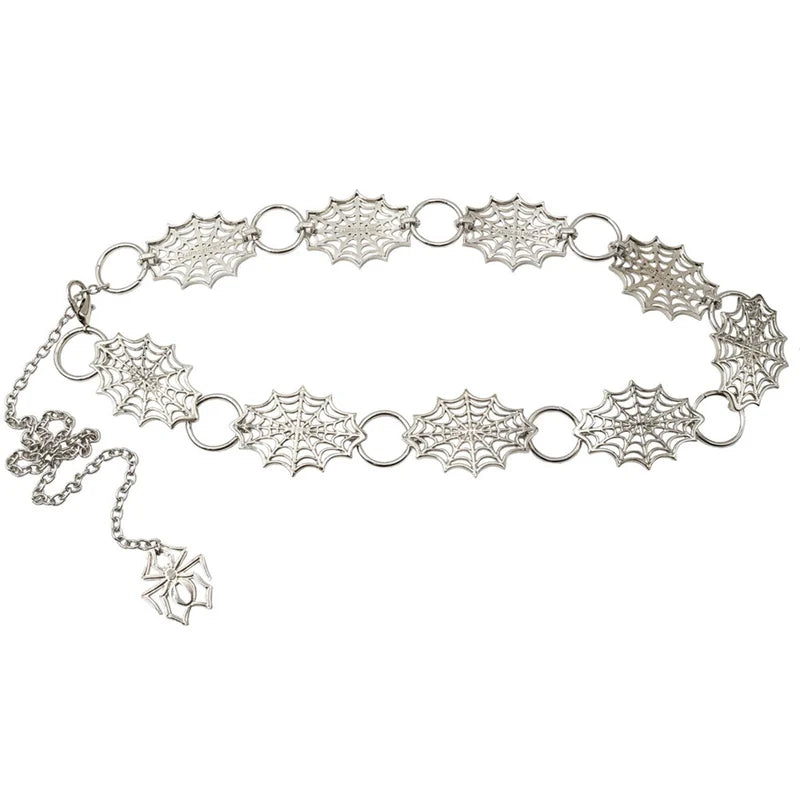 Spiderweb Chain Belt Sil