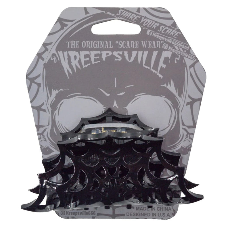 Spiderweb Hair Claw Clip Black
