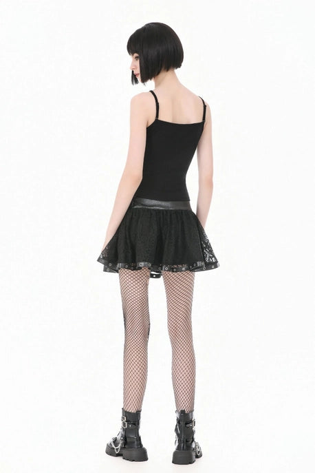 Spiderweb Lace-up Corset Top