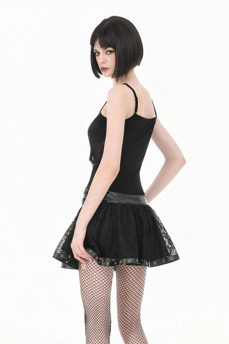 Spiderweb Lace-up Corset Top