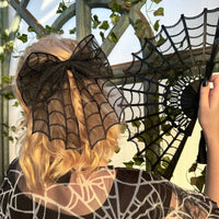 Spiderweb Lace Hair Bow