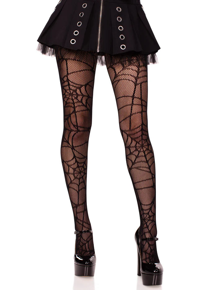 Spiderweb Net Tights Blk