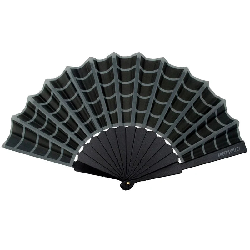 Spiderweb Scallop Fan Blk