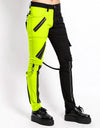 Split Leg Bondage Black/Lime