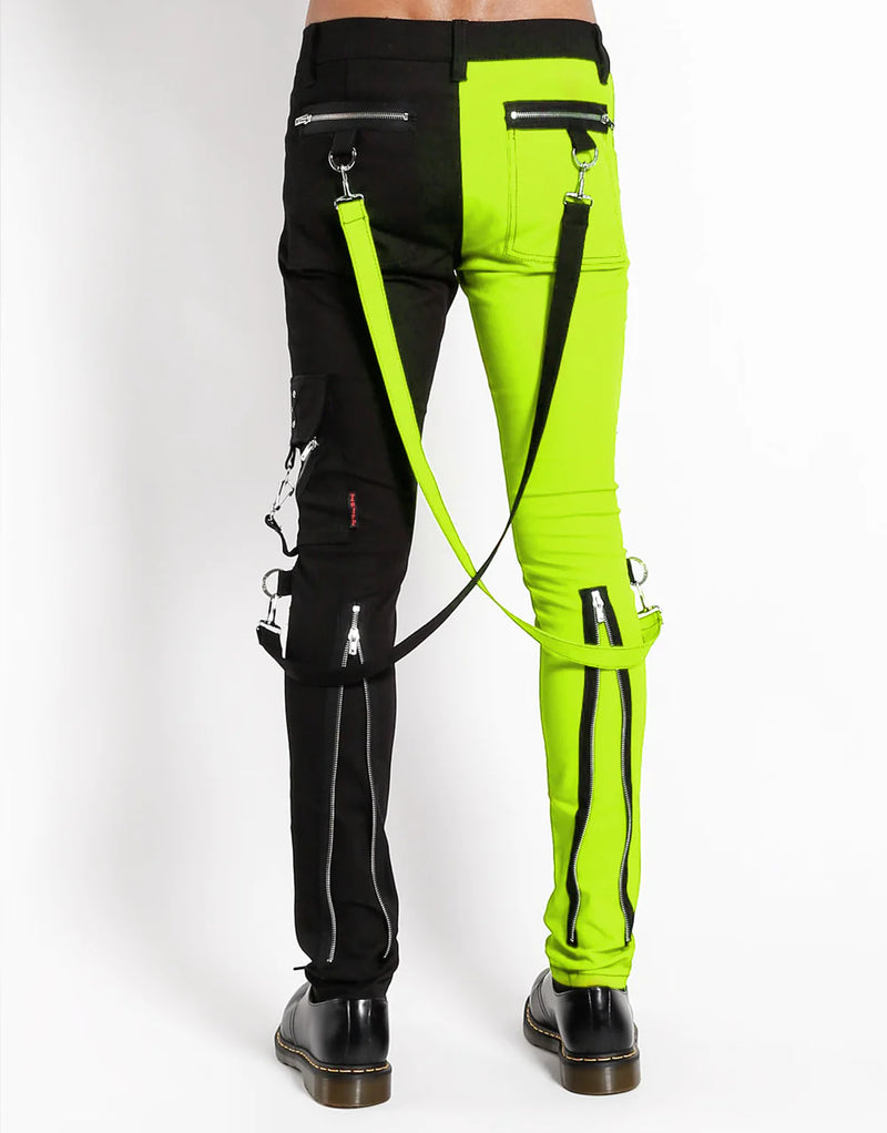 Split Leg Bondage Black/Lime