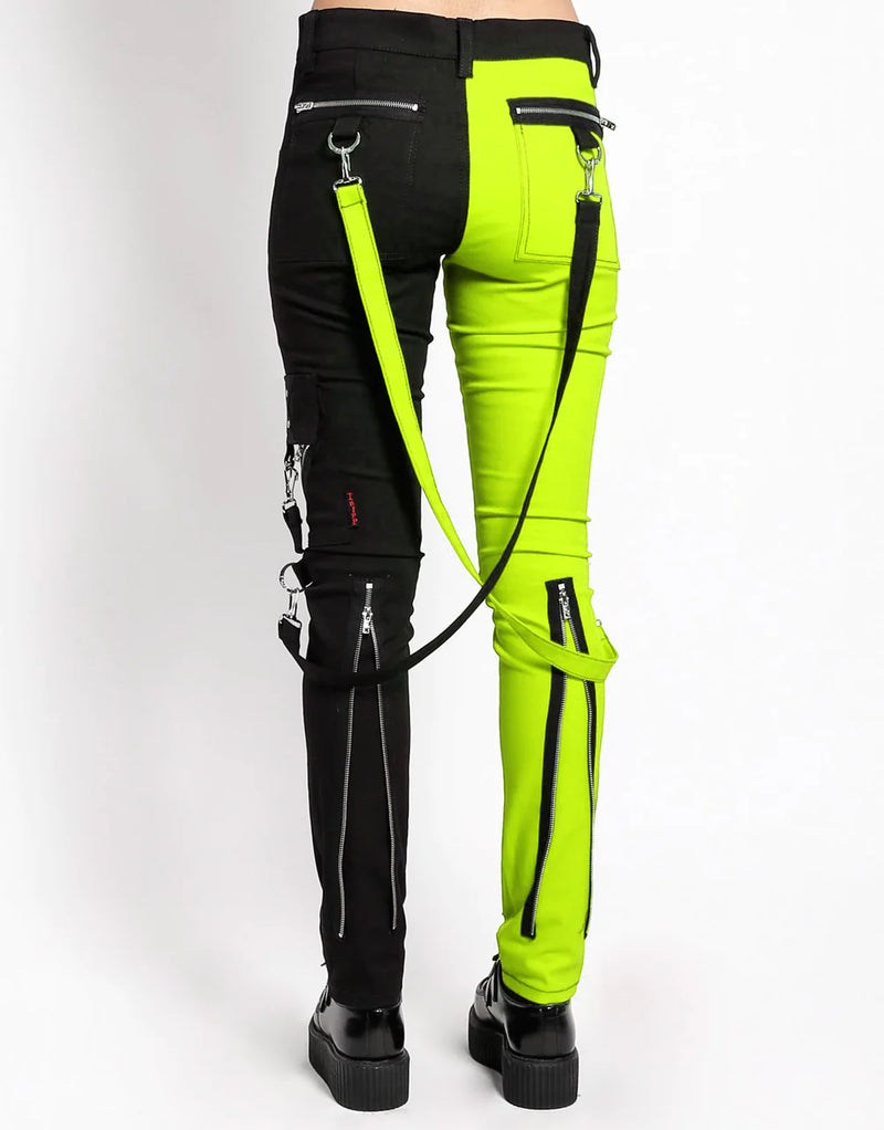 Split Leg Bondage Black/Lime