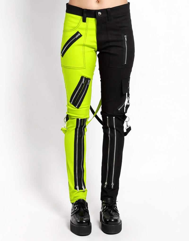 Split Leg Bondage Black/Lime