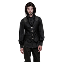Steampunk Black Vest