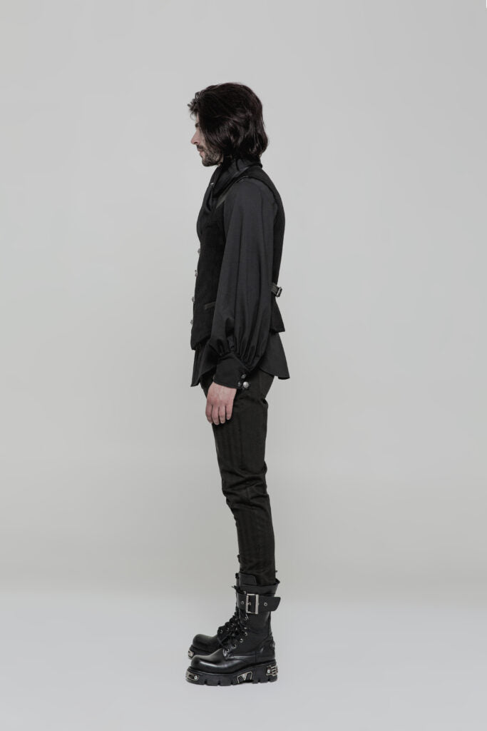 Steampunk Black Vest