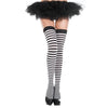 Striped Thigh Hi Blk/White