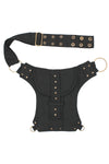 Studded Canvas Belt Bag w/leg