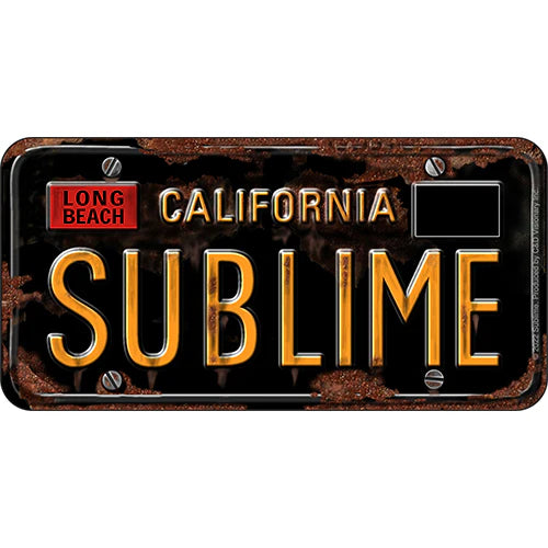 Sublime License Plate sticker