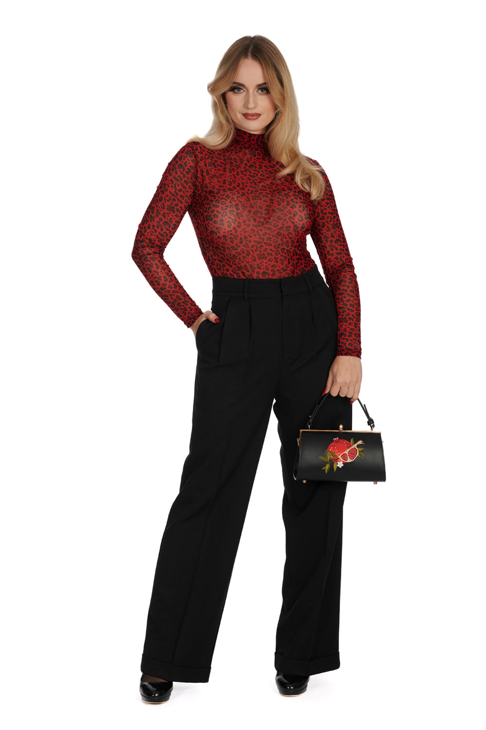 Red Leopard Animal Appeal Top