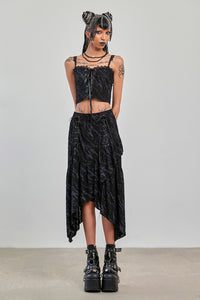 Dark Angel lace Up Top