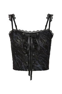 Dark Angel lace Up Top