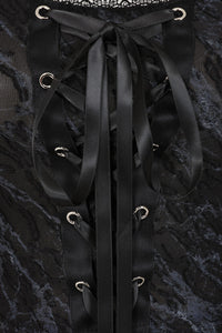 Dark Angel lace Up Top