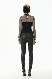 Punk Top W/ Buckles & Mesh