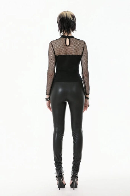 Punk Top W/ Buckles & Mesh