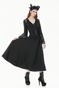 Corset Top w/ Lace Details Blk