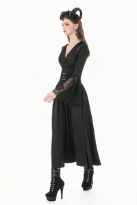 Corset Top w/ Lace Details Blk