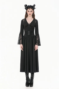 Corset Top w/ Lace Details Blk
