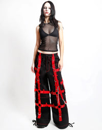 The Harness Pant Blk/Red