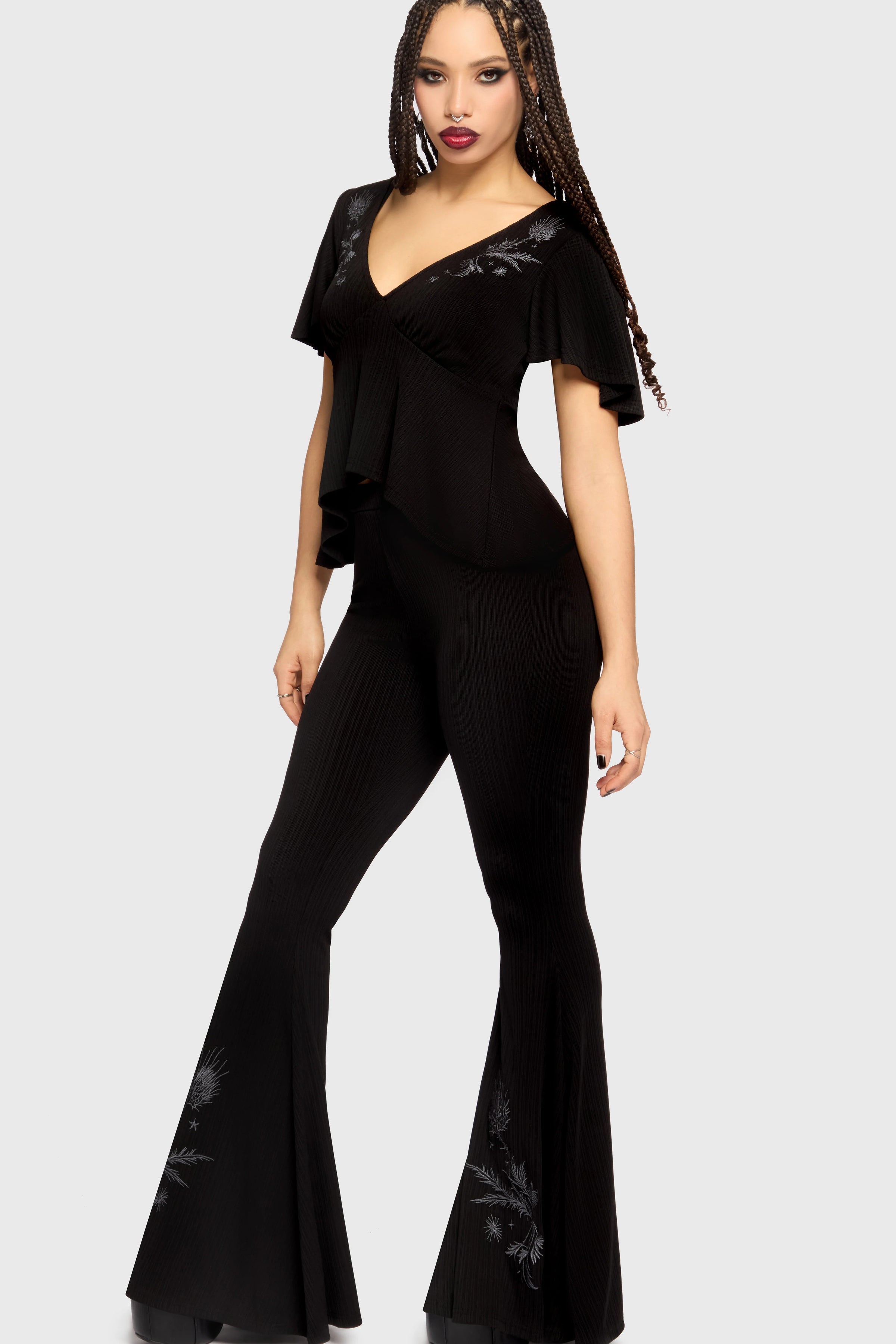 Thistina Embroidered Top