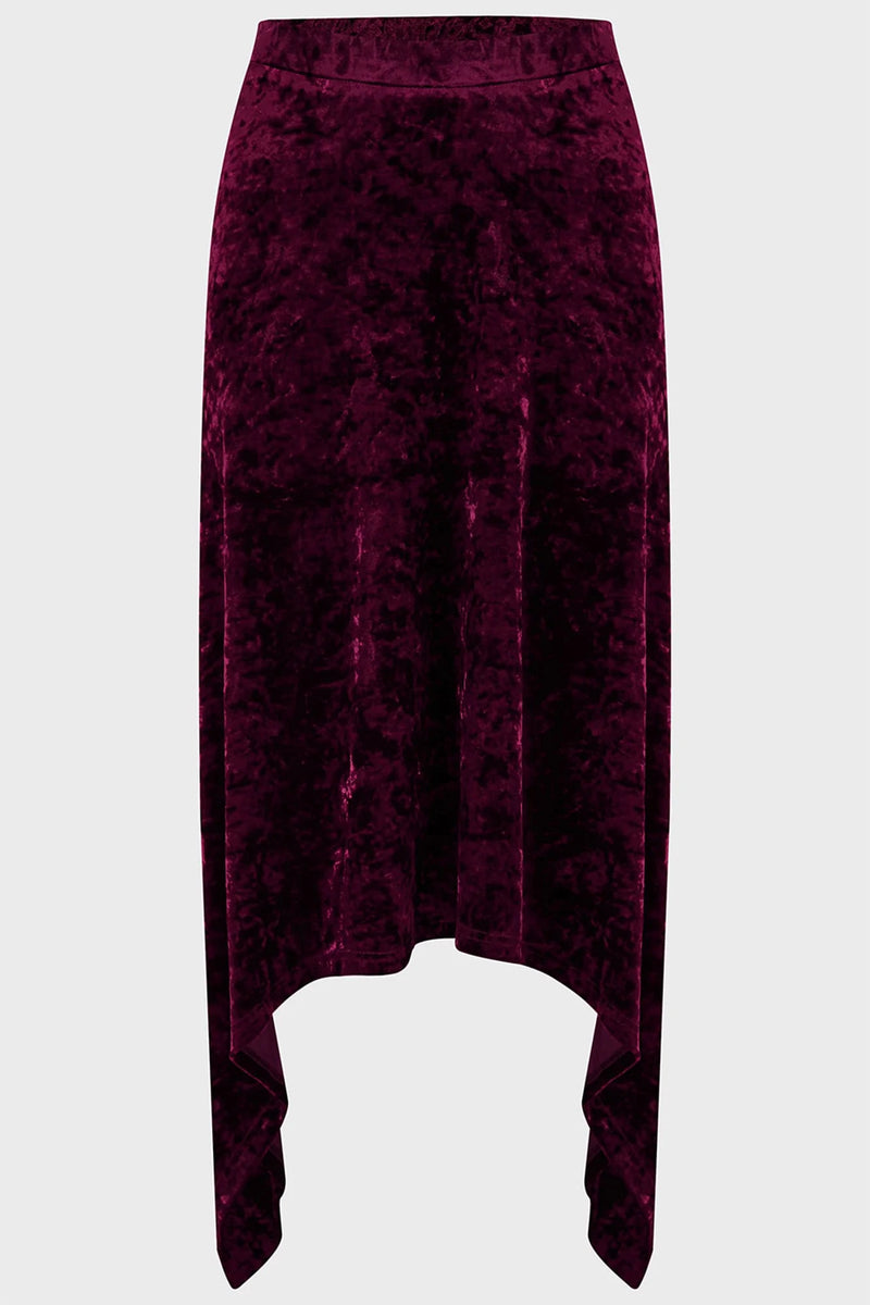 Tinted Sorrow Skirt Burgundy