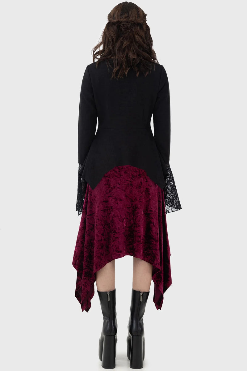 Tinted Sorrow Skirt Burgundy