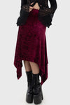 Tinted Sorrow Skirt Burgundy