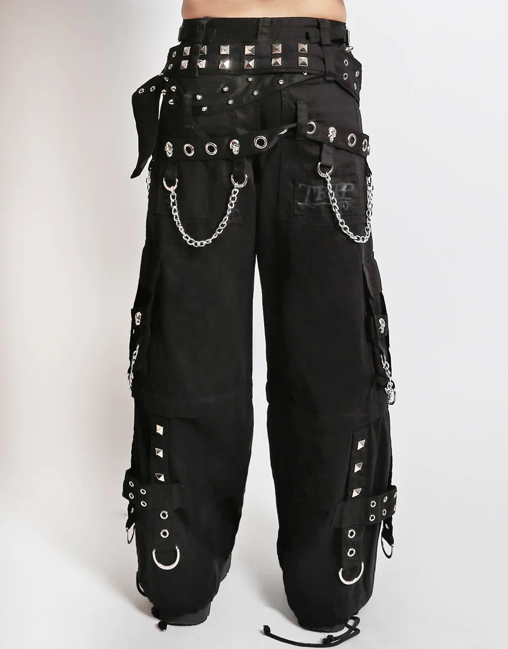 Triple Beltled Pant Black