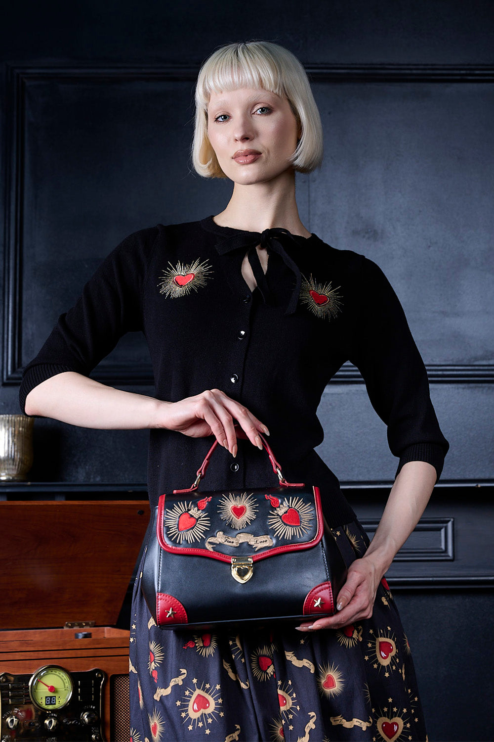 True Love Handbag Blk