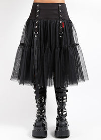 Tutu Ribbon Tulle Skirt Blk/Blk