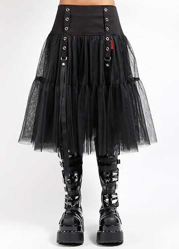 Tutu Ribbon Tulle Skirt Blk/Blk