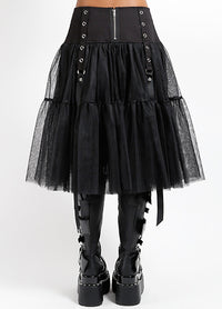 Tutu Ribbon Tulle Skirt Blk/Blk