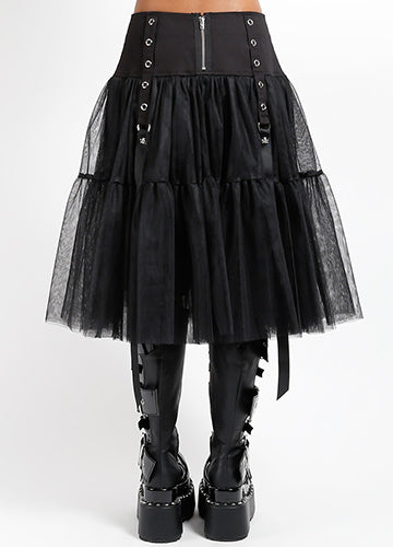 Tutu Ribbon Tulle Skirt Blk/Blk