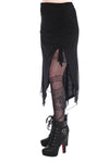 Umbra Mesh Black Ruched Skirt