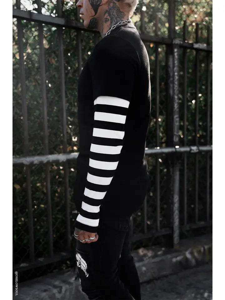 Specter Striped L/S Blk/Wht