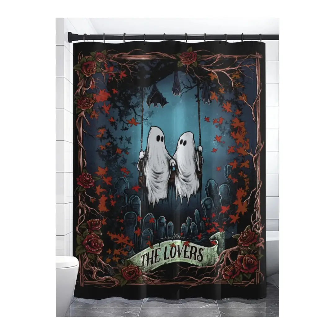 Shower Curtain-Ghost Love