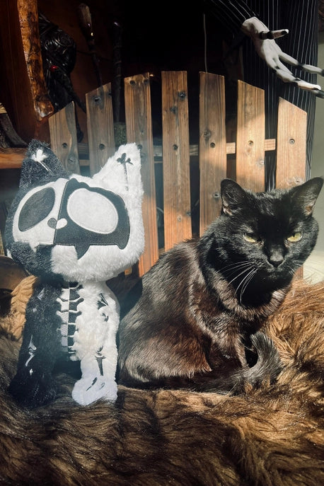 Splitzokitty Blk/Wht Plush Toy