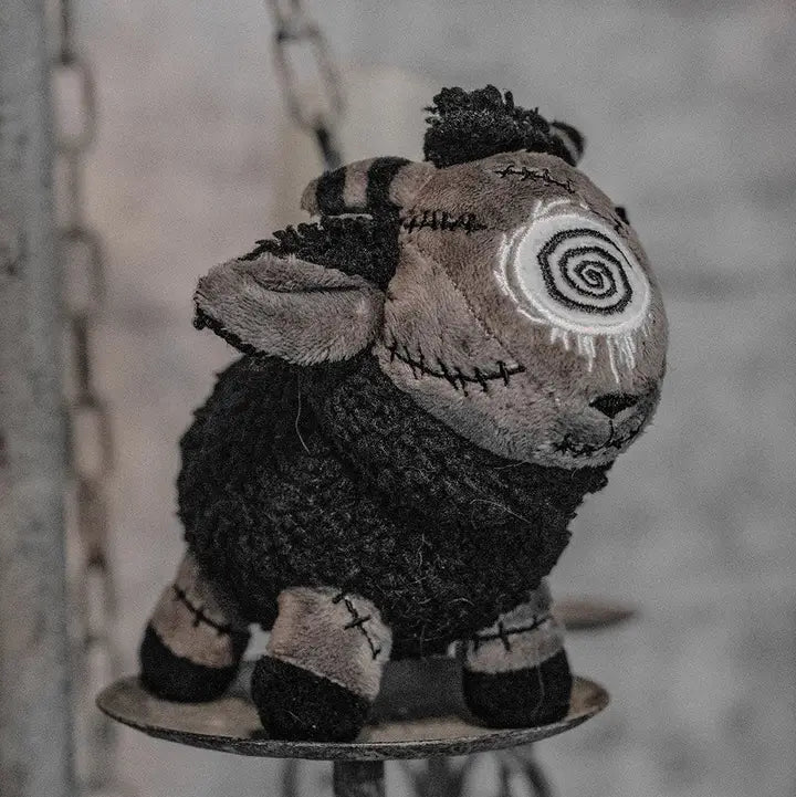 Plush Keychain-Black Sheep