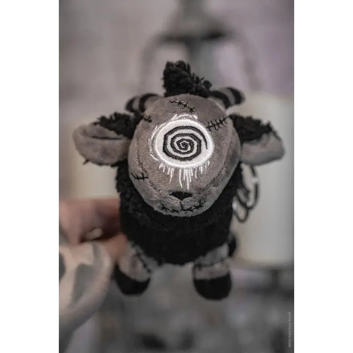Plush Keychain-Black Sheep