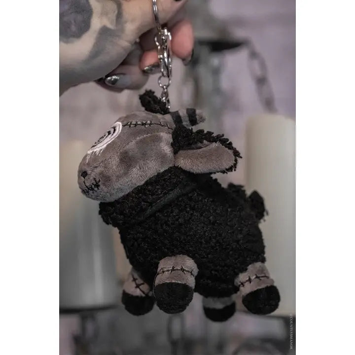 Plush Keychain-Black Sheep
